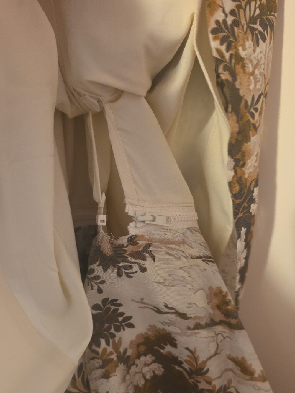 Mestiza Rhonda  Midi Convertable Dress in Cream and Brown - Picture 10 of 12